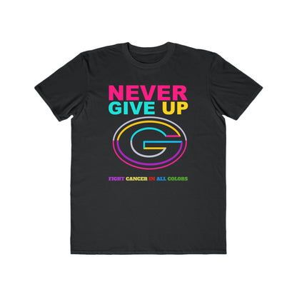 Greenbay  Never Give Up Cancer Awareness Tee