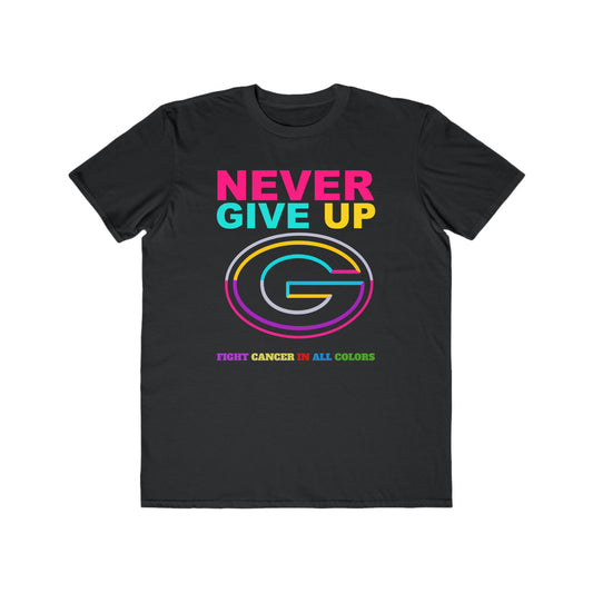 Greenbay  Never Give Up Cancer Awareness Tee