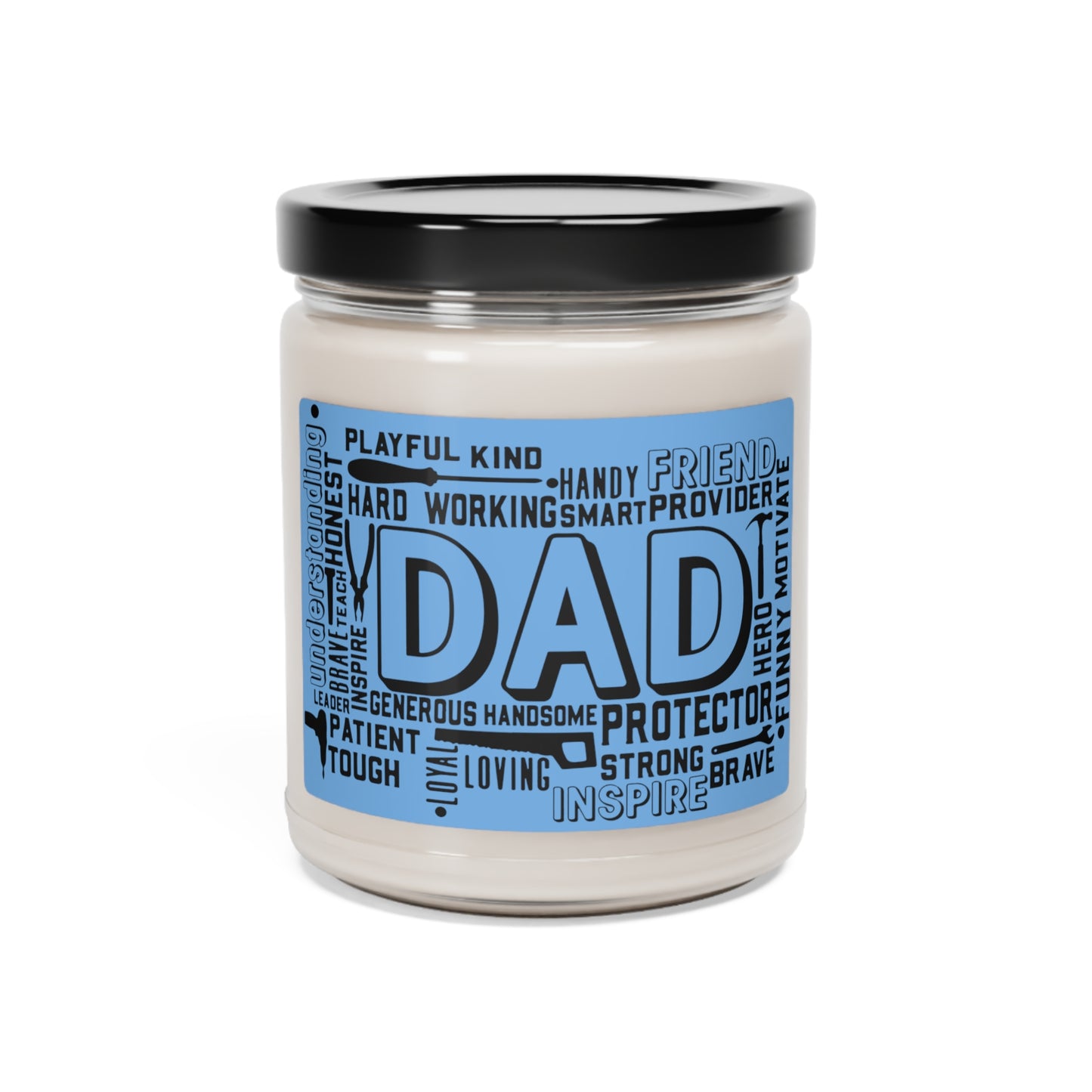 Doctor Blue Father's Day Dad Scented Soy Candle, 9oz Gift from her for him