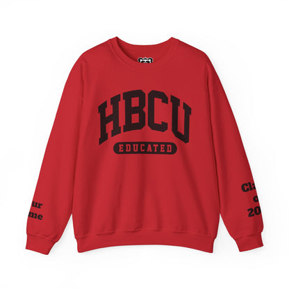 Custom Personalized HBCU Educated Unisex Heavy Blend™ Crewneck Sweatshirt gift for Students and Alumni