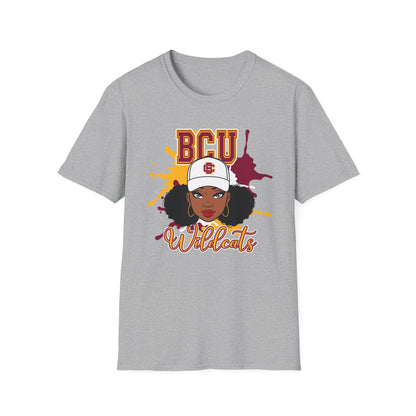 BCU Wildcats: Bethune Cookman University Wildcats Unisex Softstyle T-Shirt