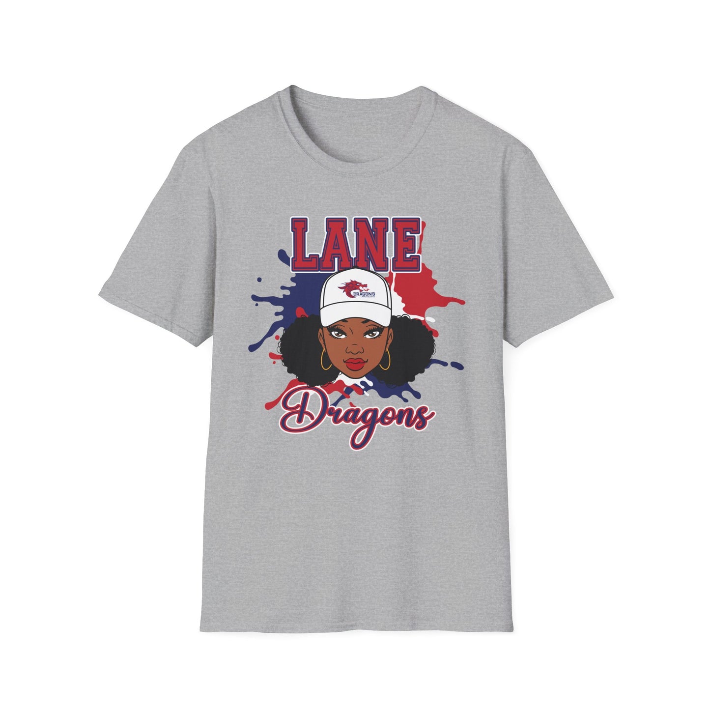 Lane Dragons: Lane College Dragons Unisex Softstyle T-Shirt