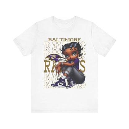 Baltimore Ravens Sneakerhead Betty Boop Unisex Jersey Short Sleeve Tee