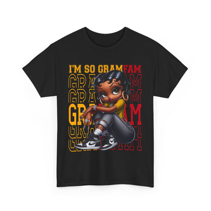 I'm So Gramfam Sneaker Head Betty Boop Unisex Heavy Cotton Tee