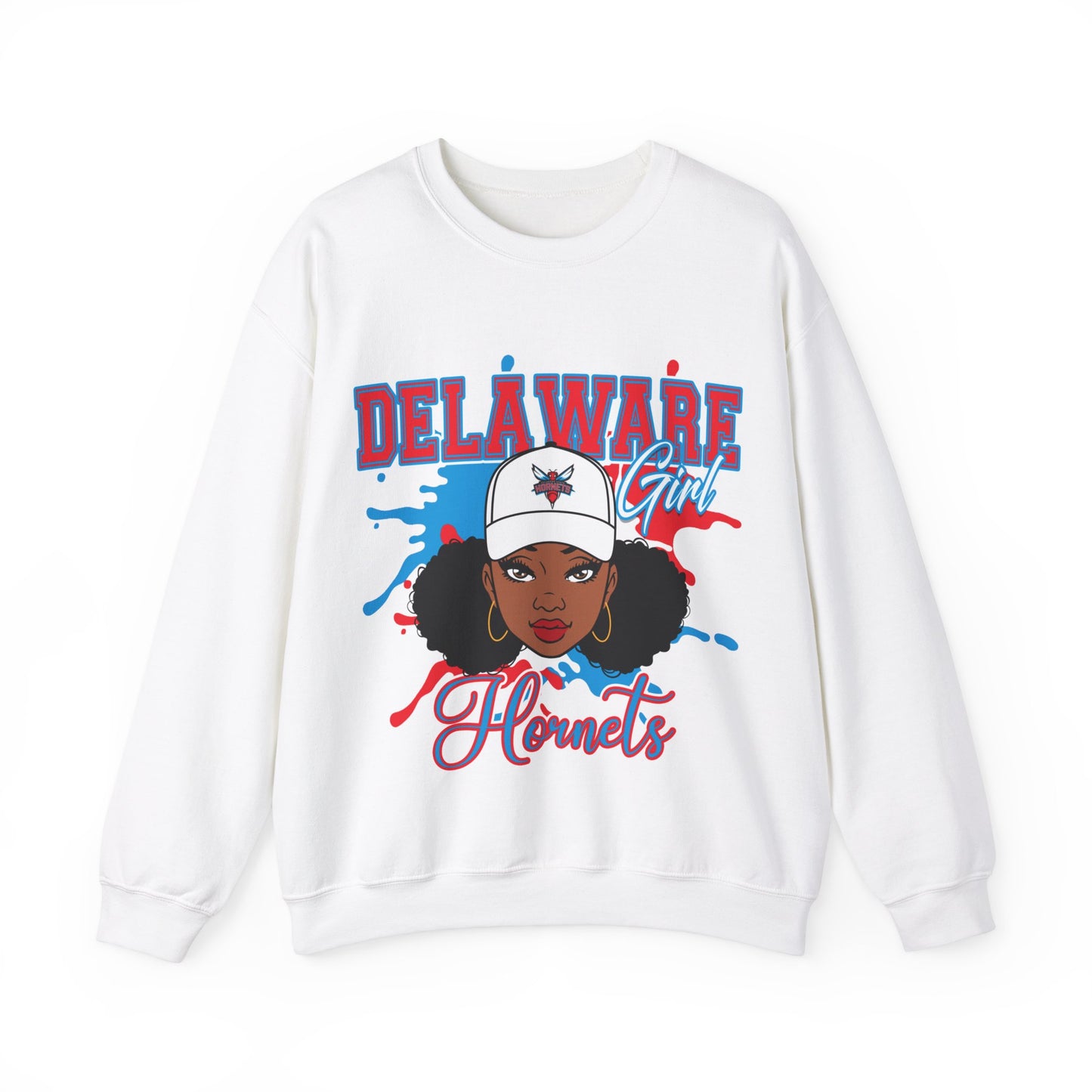 DS Hornets: Delaware State Hornets Unisex Heavy Blend™ Crewneck Sweatshirt