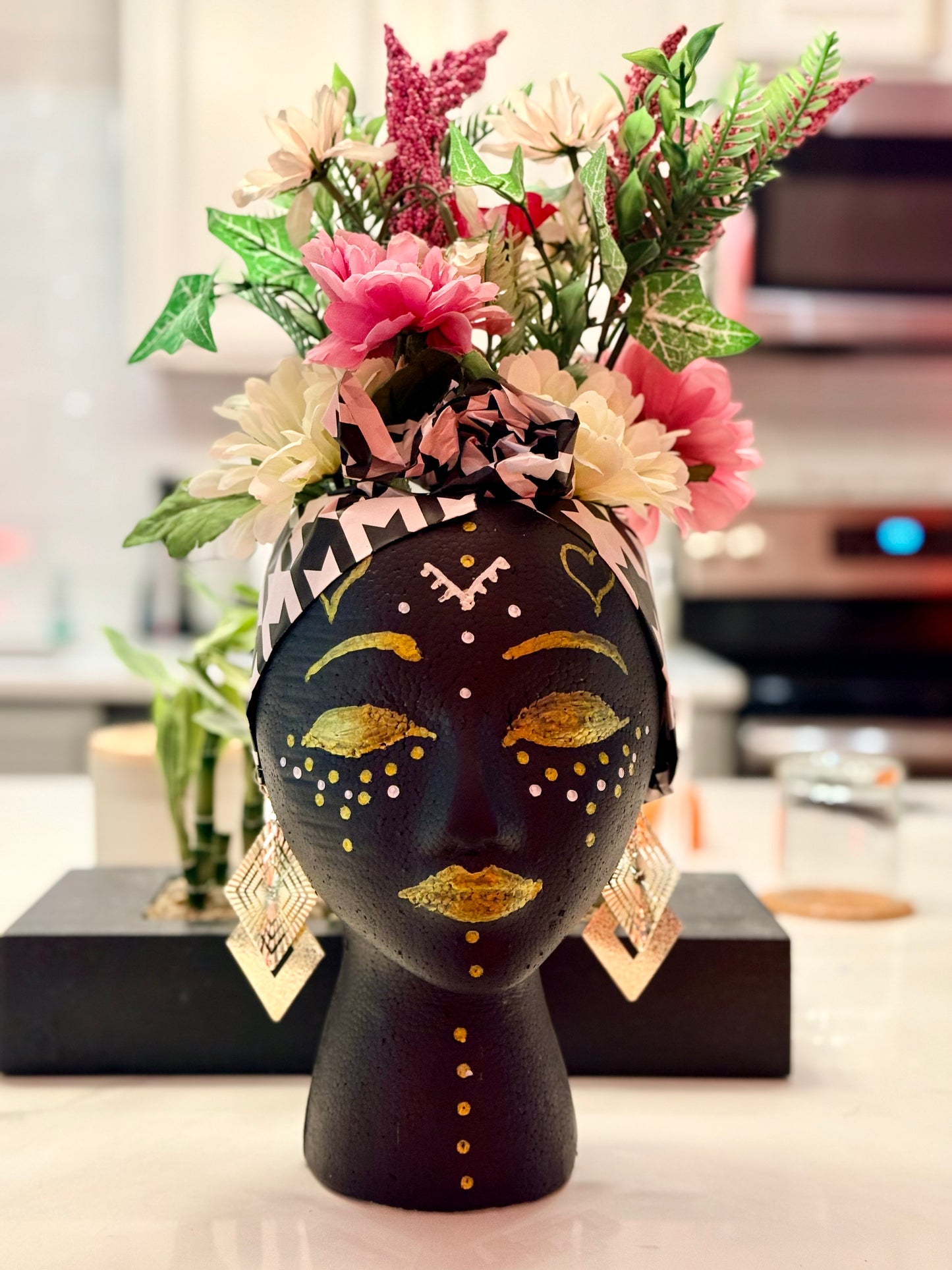 Crowned in Green | DIY Head Planter Party Experience