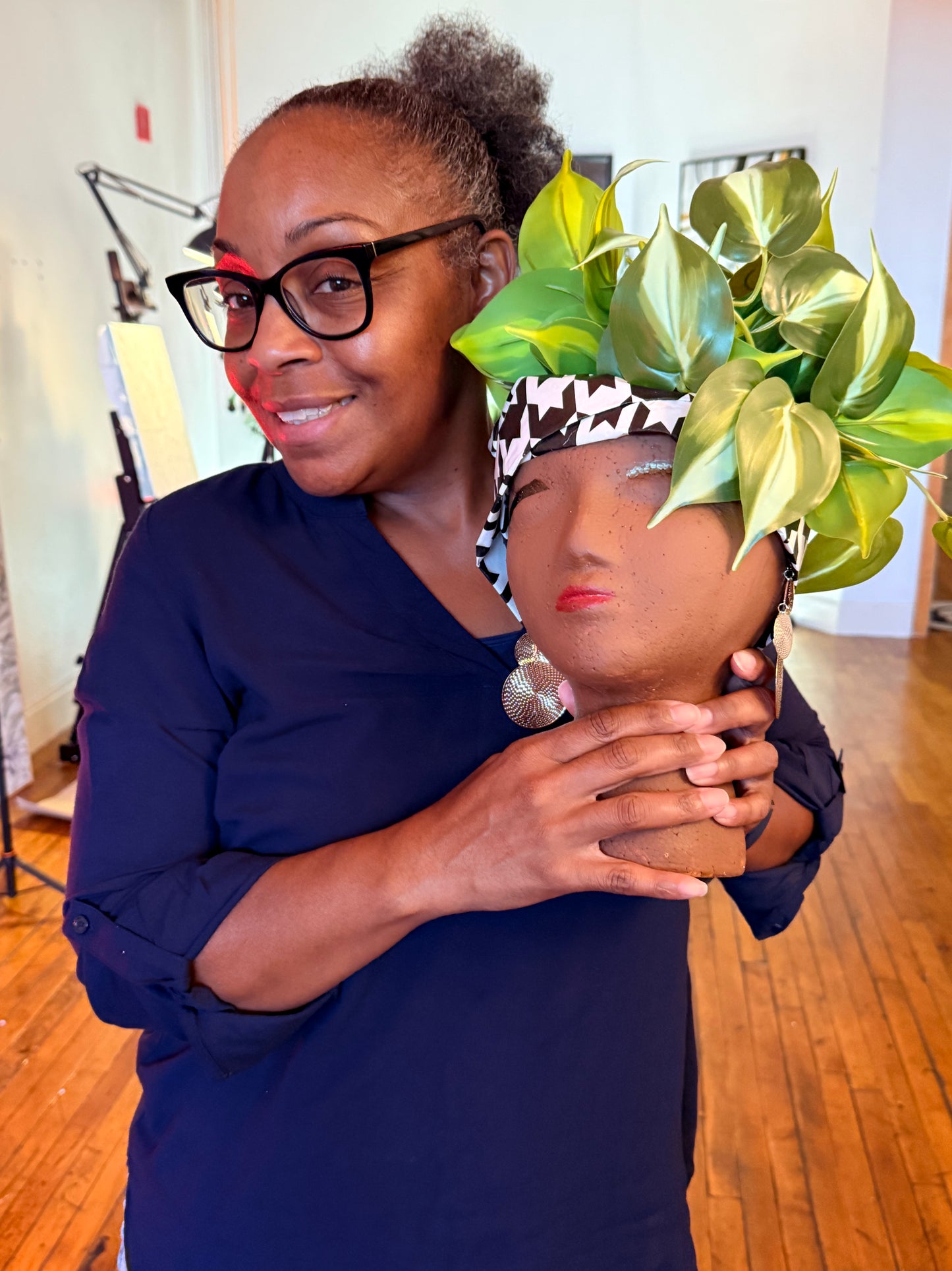 Crowned in Green | DIY Head Planter Party Experience