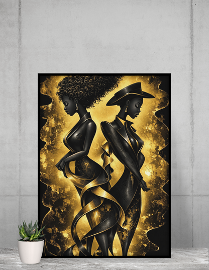 Gold in Elegance Premium Matte Paper Poster