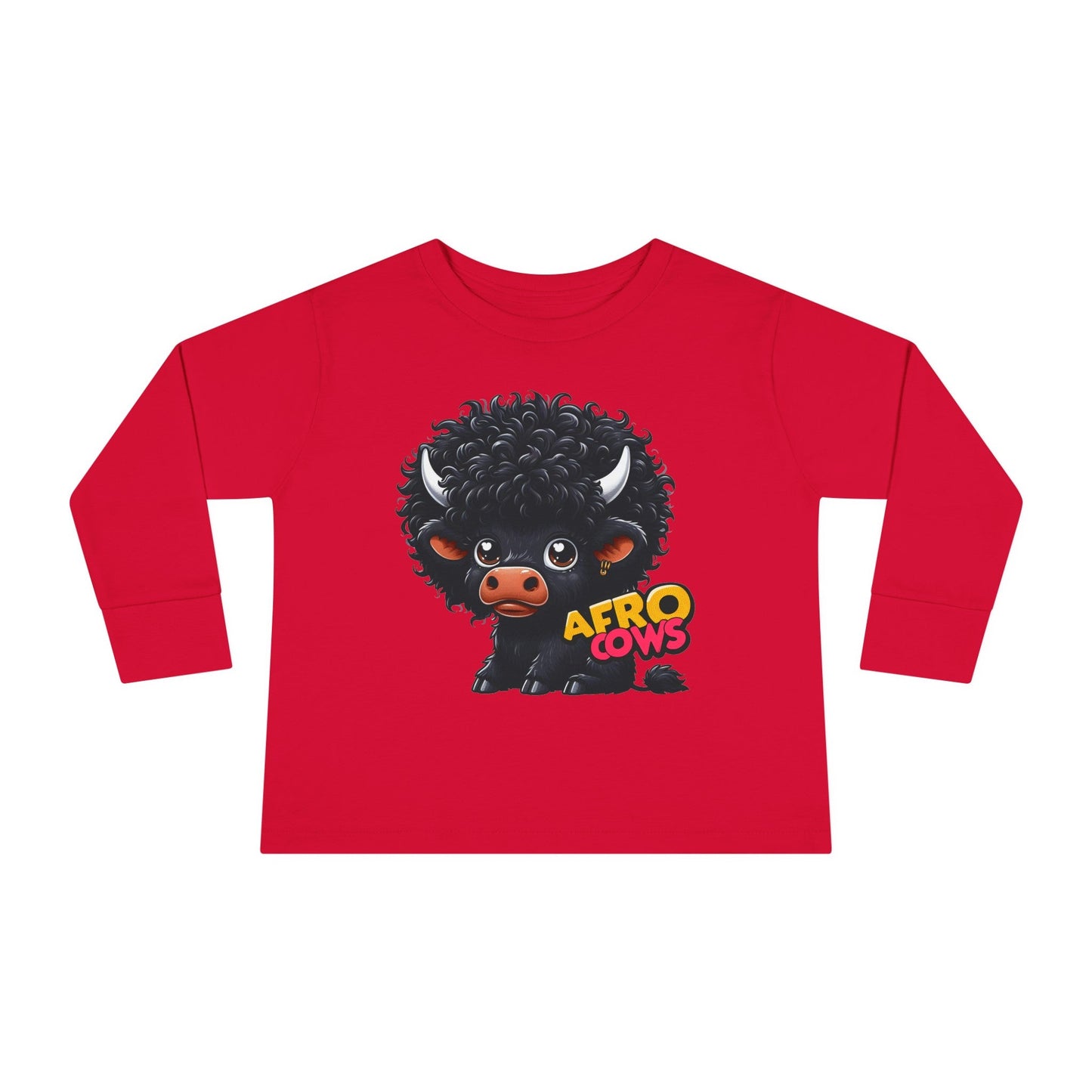 Afro Cows Toddler Long Sleeve Tee - Art by the Andersons