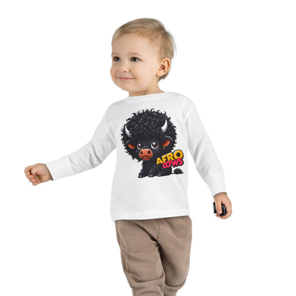 Afro Cows Toddler Long Sleeve Tee - Art by the Andersons