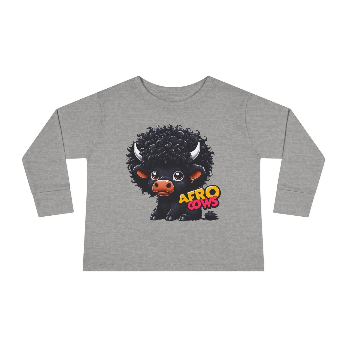 Afro Cows Toddler Long Sleeve Tee - Art by the Andersons