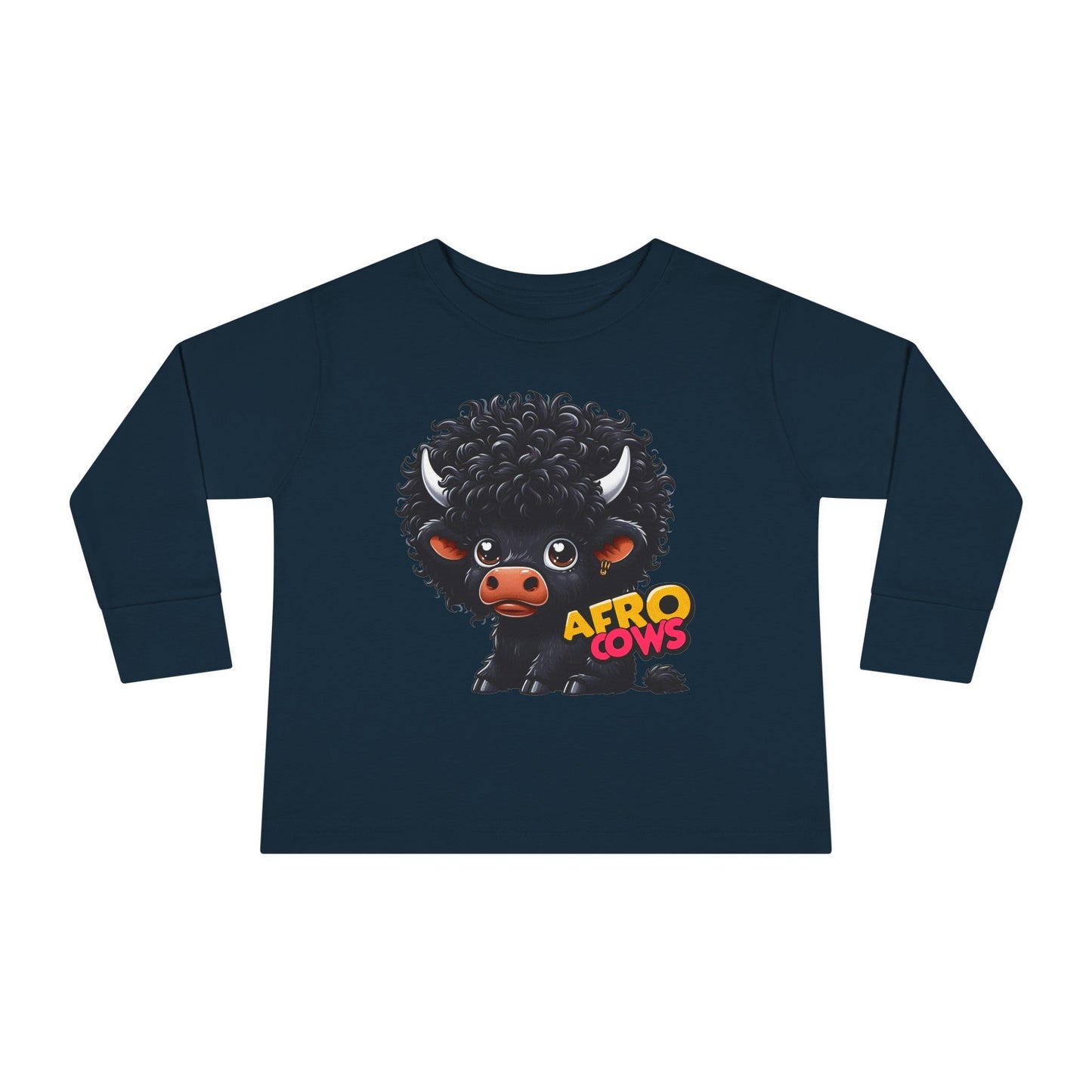 Afro Cows Toddler Long Sleeve Tee - Art by the Andersons