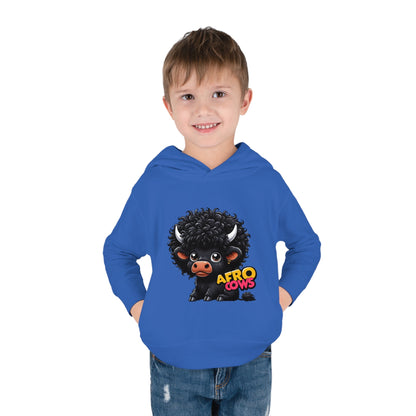 Afro Cows Toddler Pullover Fleece Hoodie - Art by the Andersons