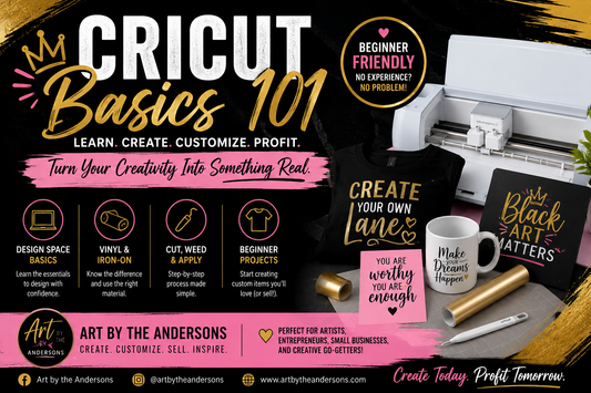 Cricut Basic 101 for One Workshop | Art by the Andersons