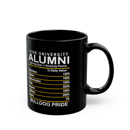 Bulldog Pride Fisk Alumni HBCU Black Mug (11oz) - Art by the Andersons