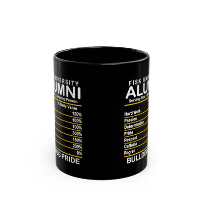 Bulldog Pride Fisk Alumni HBCU Black Mug (11oz) - Art by the Andersons