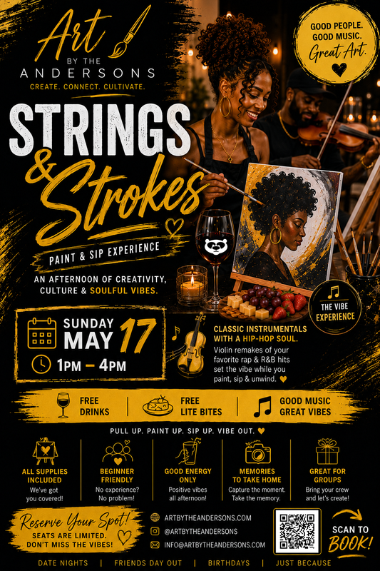 Strings and Strokes The Paint and Sip Experience