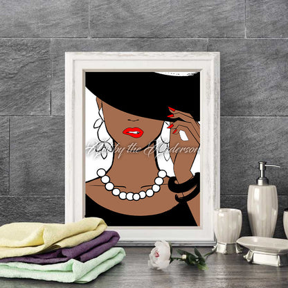 Haute Lady in Black | Wall Art